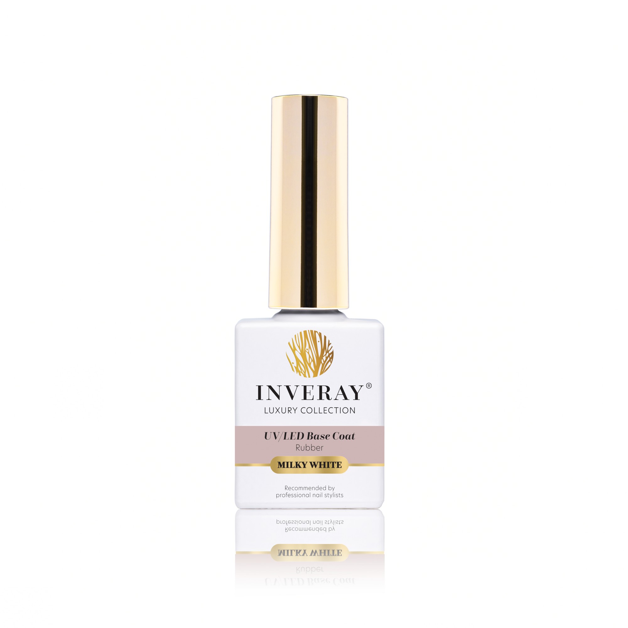 Base coat em borracha branco leitoso Inveray - INVERAY