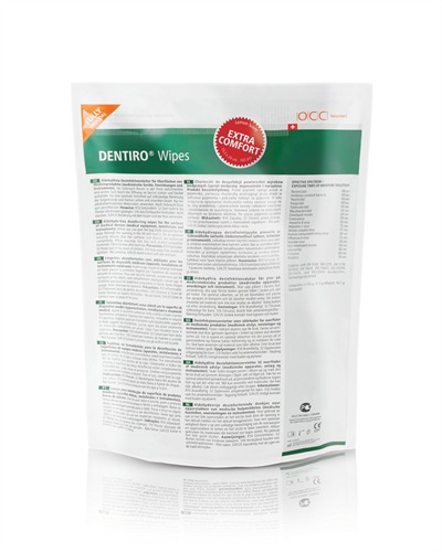 Lingettes désinfectantes DENTIRO® Wipes Regular, citron – OCC, recharge 120 pcs - OCC